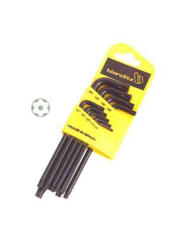 Juego llaves torx BIANDITZ 9 unidades seguridad 232380