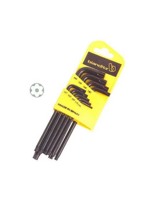 Juego llaves torx BIANDITZ 9 unidades seguridad 232380