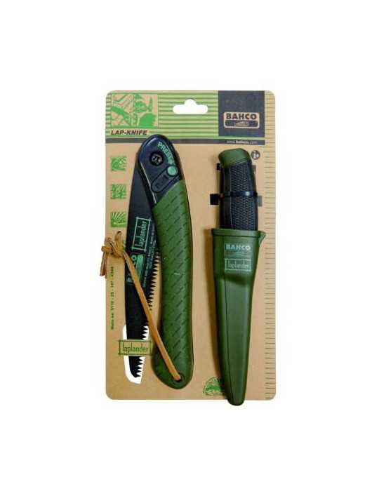 Serrucho BAHCO plegable 396-LAP y cuchillo/ machete 2444