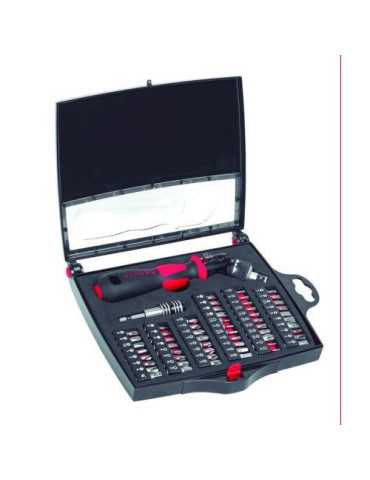 Estuche herramientas DOGHER 58 piezas puntas con destor. flex. 438-008