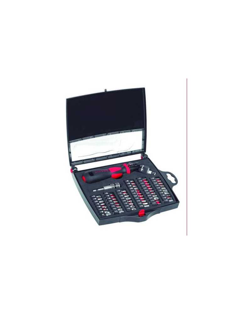 Estuche herramientas DOGHER 58 piezas puntas con destor. flex. 438-008
