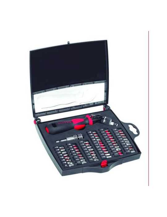 Estuche herramientas DOGHER 58 piezas puntas con destor. flex. 438-008
