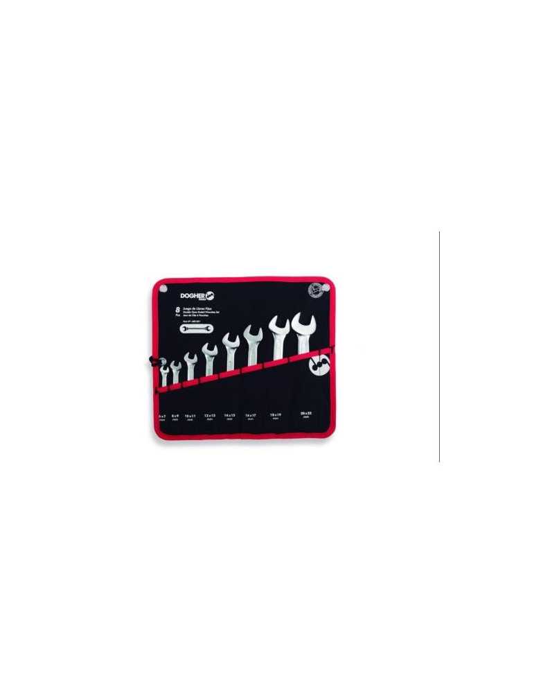 Bolsa herramientas DOGHER bolsa 8 llaves fija boca abierta 450-001