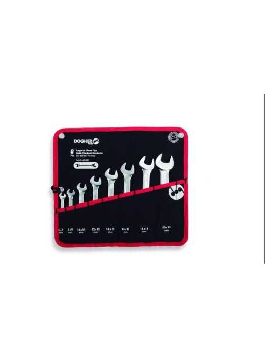 Bolsa herramientas DOGHER bolsa 8 llaves fija boca abierta 450-001