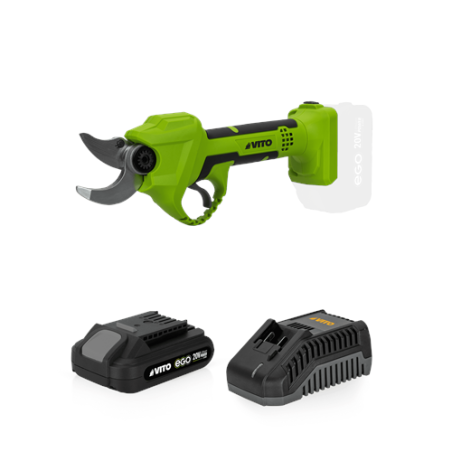 Tijera podar VITO Brushless ego20v li + bateria + cargador