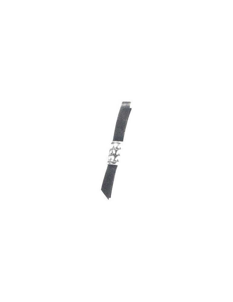 Fleje plástico FISCO negro 13x0.85 (caja)
