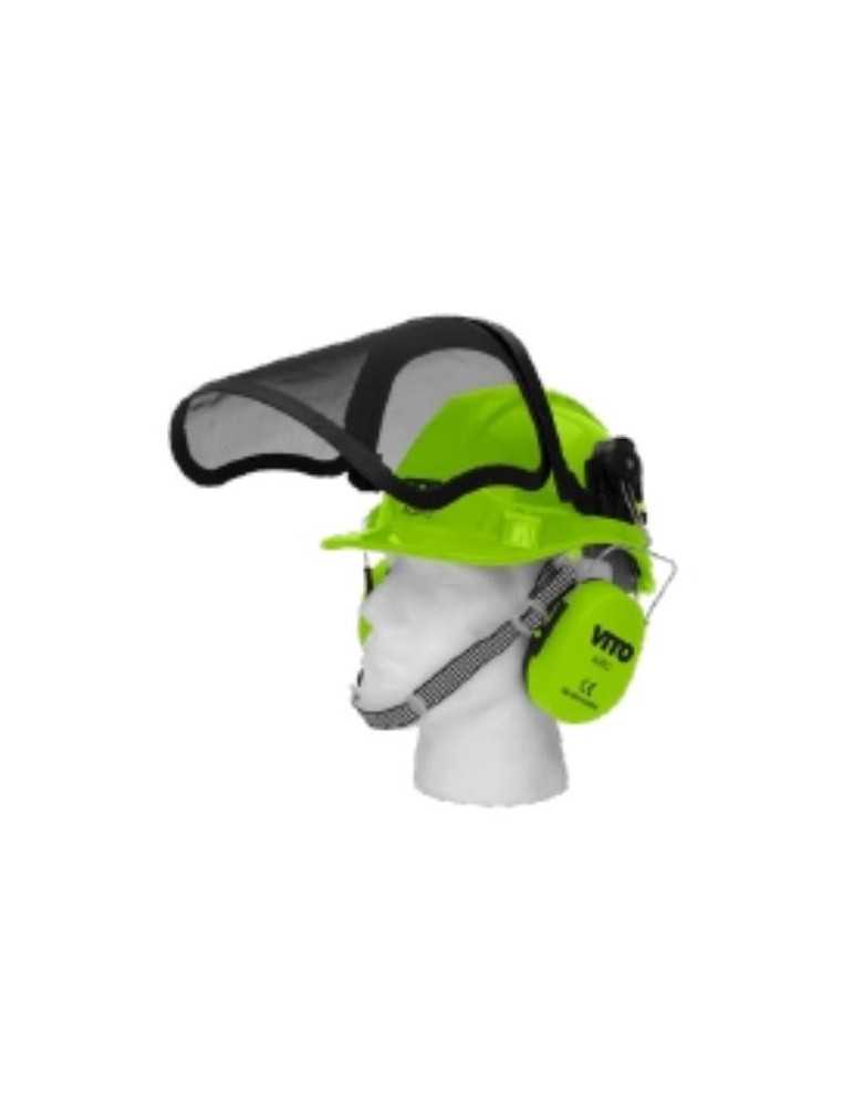 Casco seguridad VITO con proteccion facial y auricular