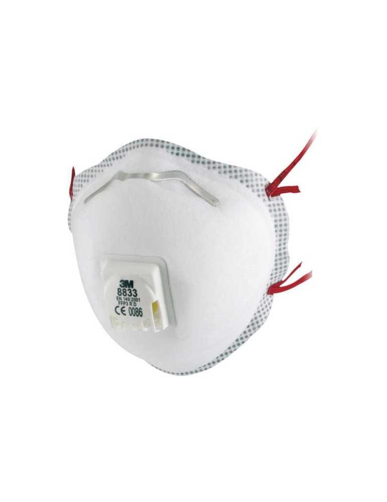Mascarilla desechable 3M FFP3 con valvula (caja-10)
