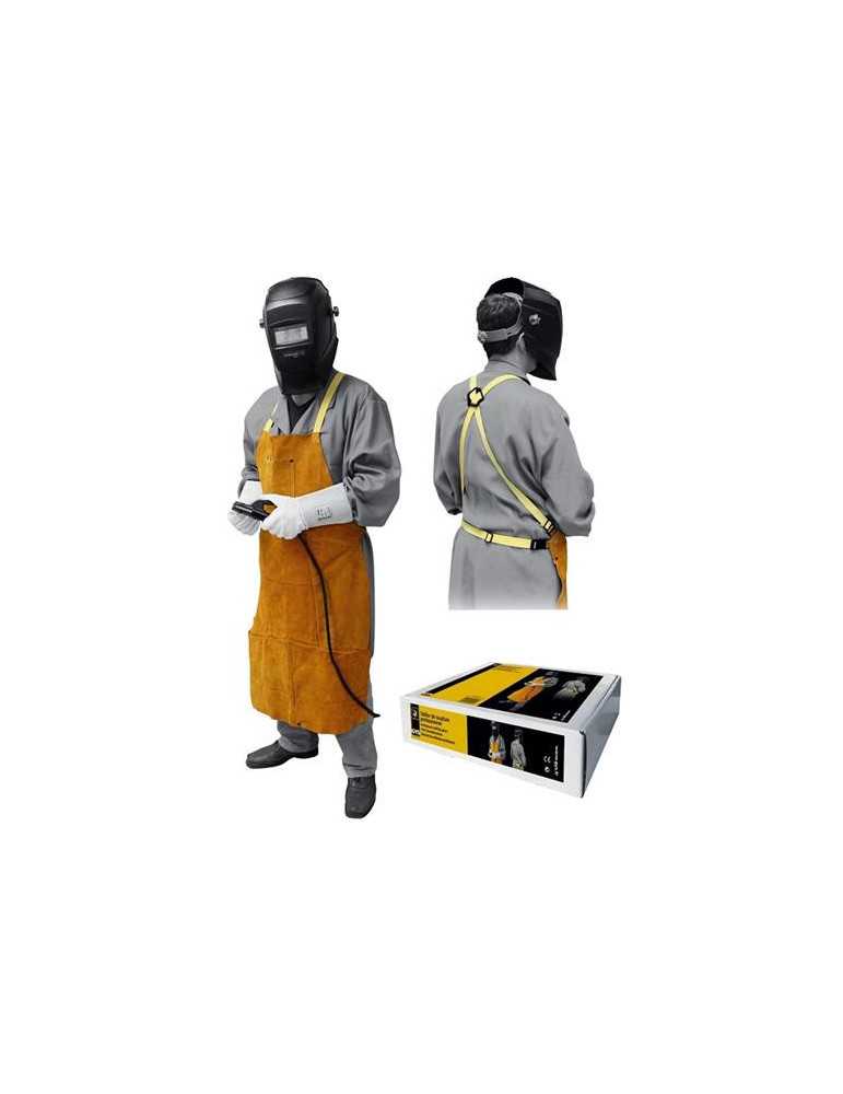 Delantal FORTEX cuero soldador marron