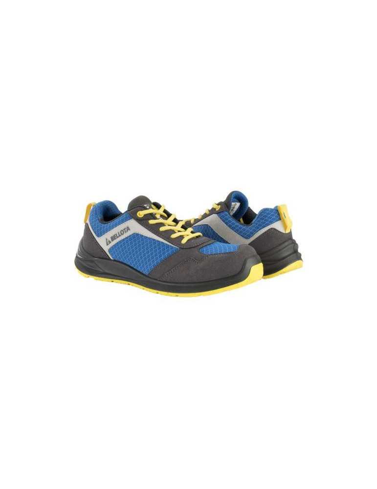 Zapato seguridad BELLOTA S1P Flex azul-amarillo talla 38