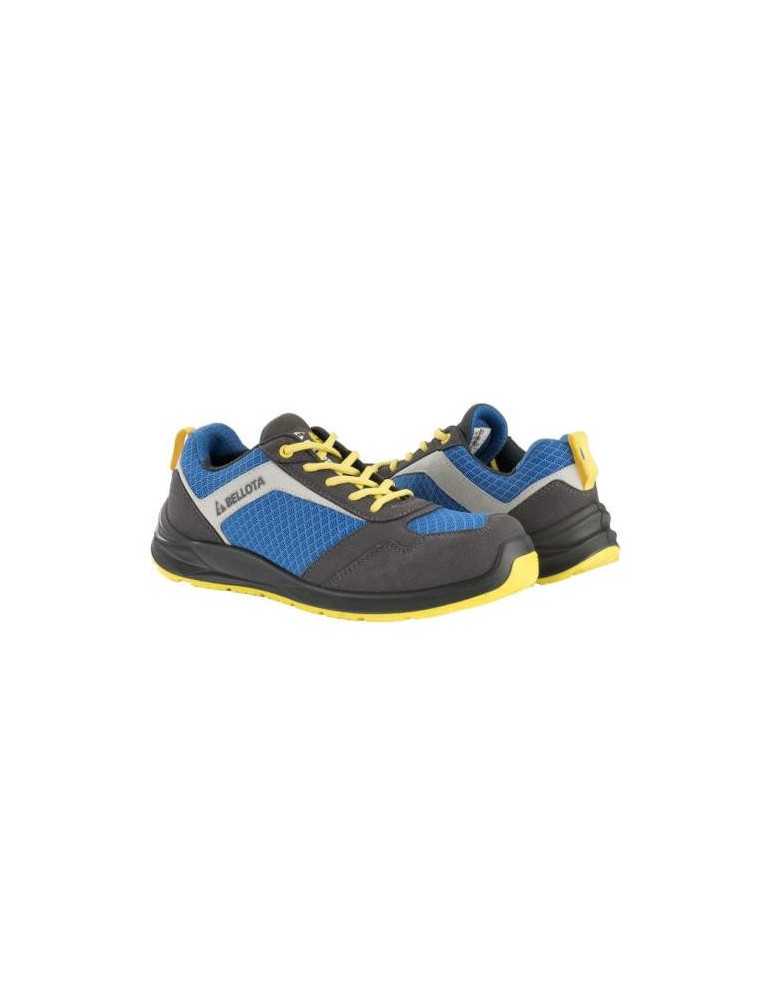 Zapato seguridad BELLOTA S1P Flex azul-amarillo talla 44