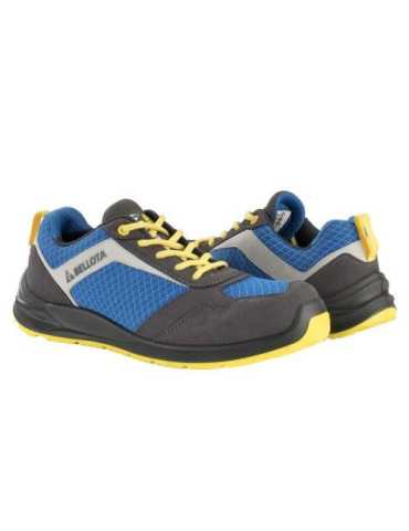 Zapato seguridad BELLOTA S1P Flex azul-amarillo talla 45