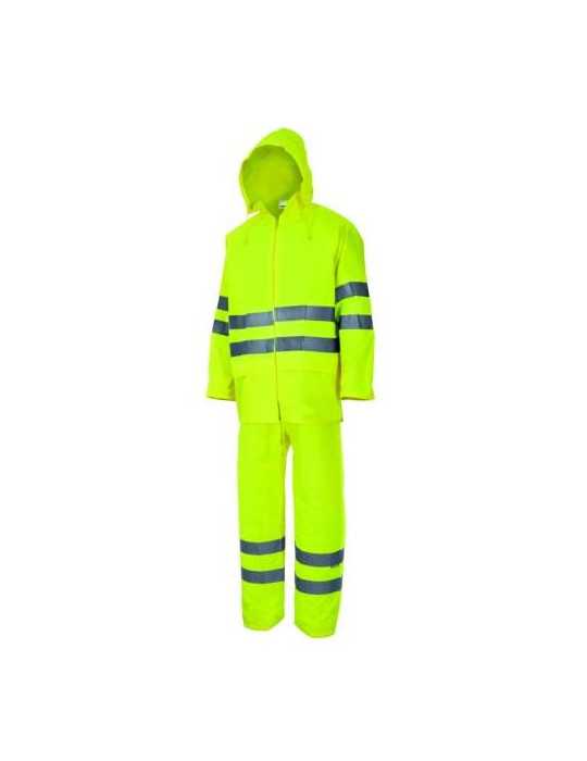 Traje de lluvia VELILLA alta visibilidad amarillo/fluor P189 20 talla XL