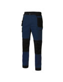 Pantalon VELILLA Canvas Stretch azul marron/negro talla L