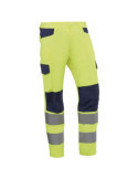 Pantalon JUBA alta visibilidad bicolor amarillo/marron Makati HV745 talla 2XL
