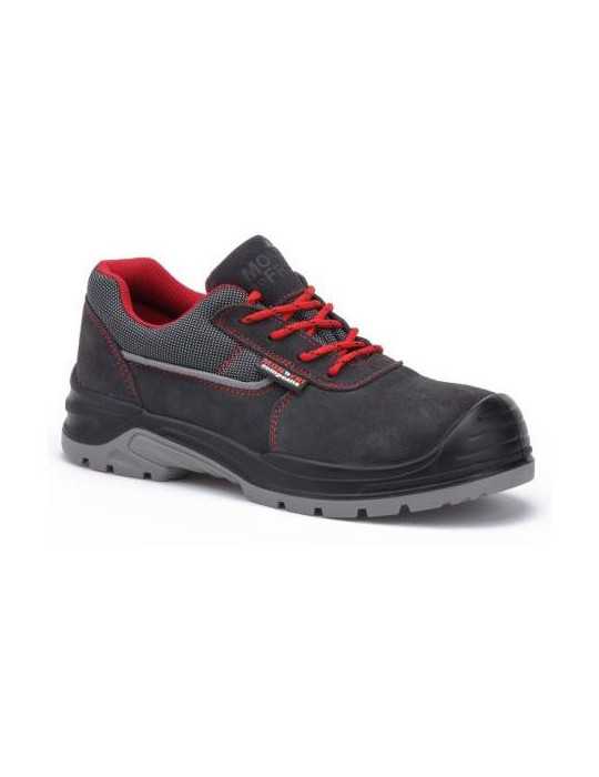 Zapato seguridad PAREDES S1P Beta gris-rojo talla 40