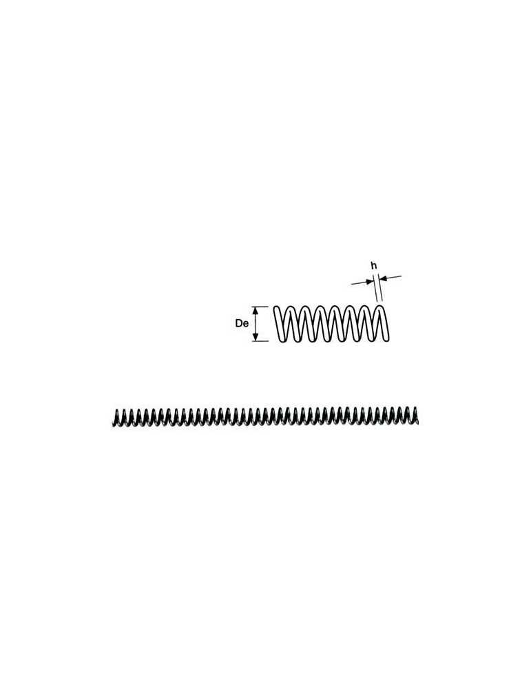 Muelle STEEL MEFOBO 5x35 cerrado 1 m. MC-70