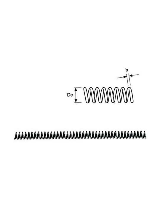 Muelle STEEL MEFOBO 5x35 cerrado 1 m. MC-70
