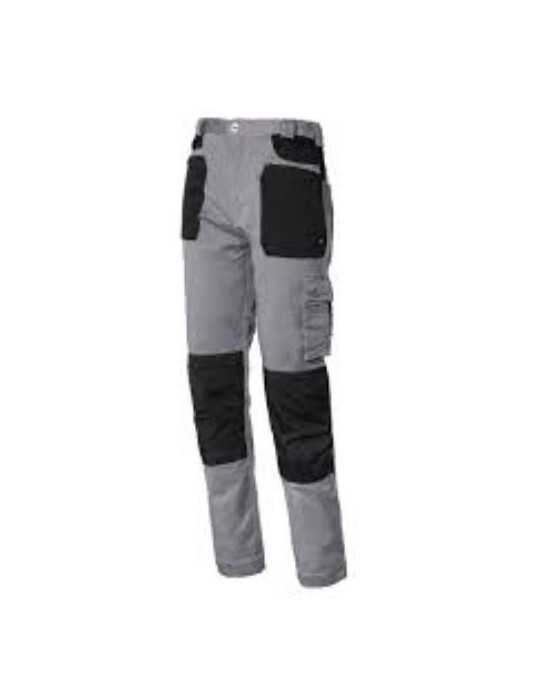 Pantalon ISSALINE stretch en caja gris/negro talla XS 8730B