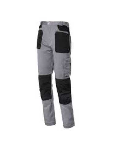Pantalon ISSALINE stretch en caja gris/negro talla S 8730B