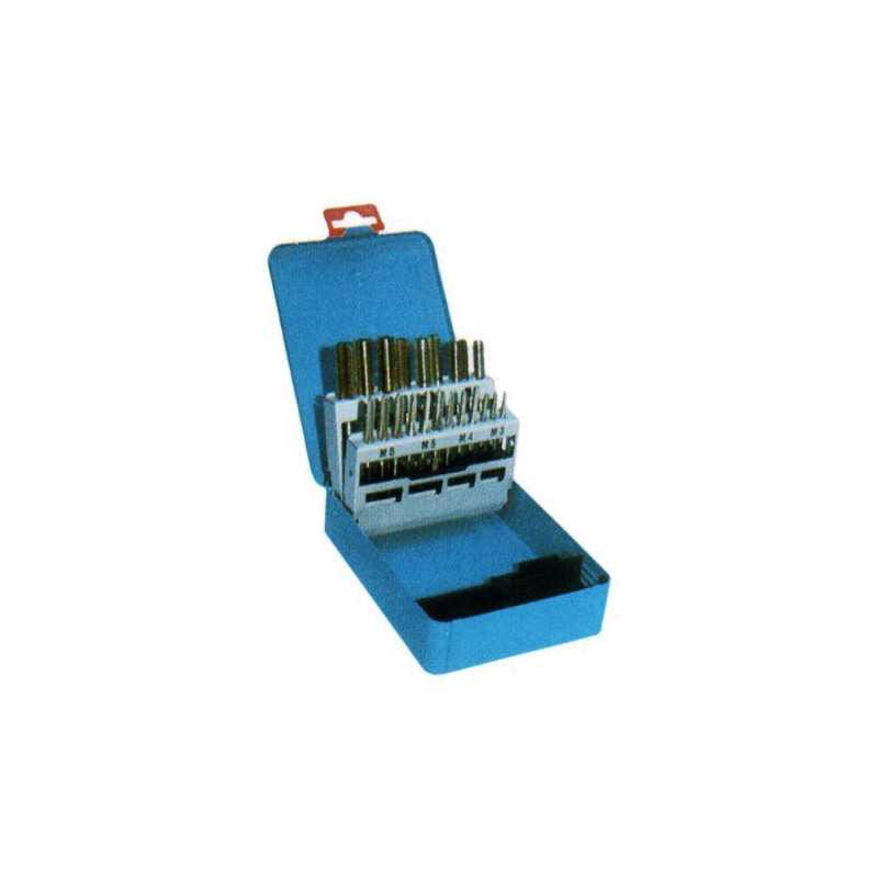 Juego 7 machos IZAR m3 a m12 estuche metalico 3405