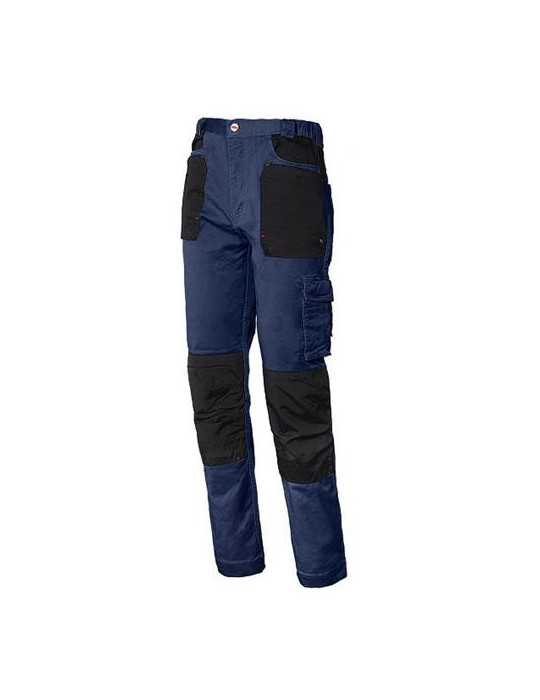 Pantalon ISSALINE stretch azul/ negro 8730 talla XL