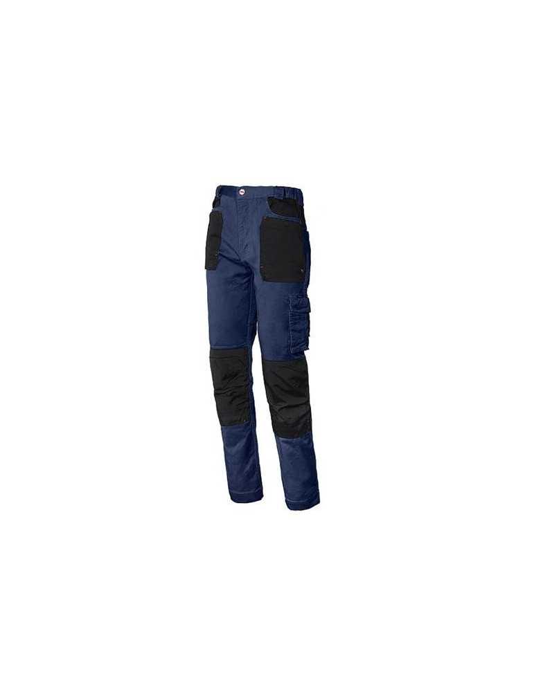 Pantalon ISSALINE stretch azul/ negro 8730 talla 2XL