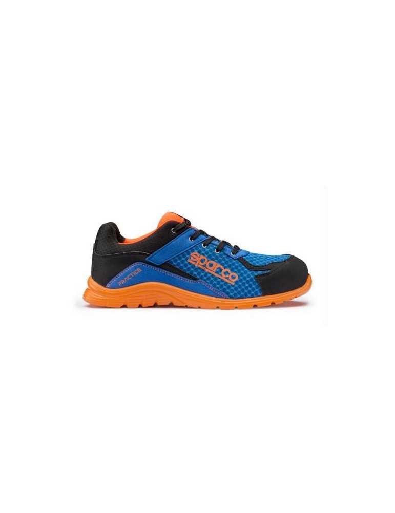 Zapato seguridad SPARCO S1P Practuce Azaf azul/naranja talla 45