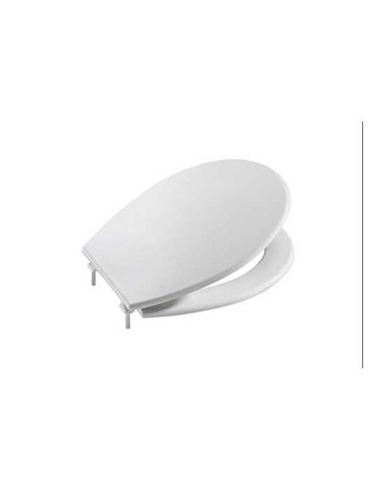 Asiento baño ROCA Victoria blanco con bisagras nylon