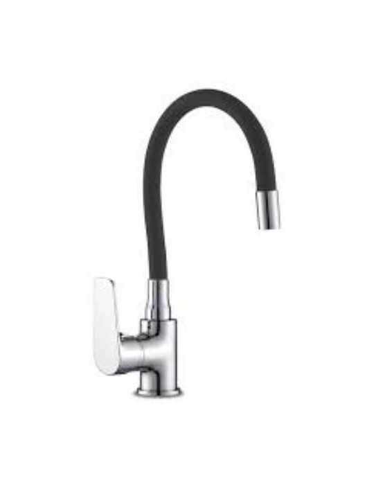 Monomando fregadero MATEL goma flexible negro Java