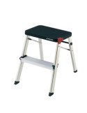 Taburete ROLSER M/2 negro 2 peldaños MD2001