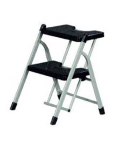 Taburete VERVI escalera negra 2 peldaños