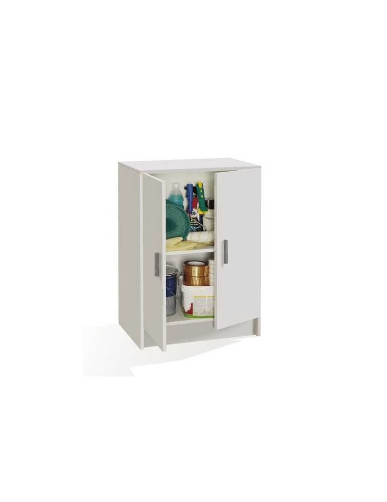 Armario FORES BRICO multiusos bajo 2 puertas blanco 005149O
