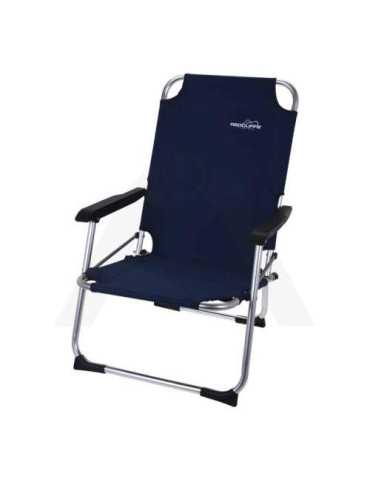 Silla plegable aluminio/poliester azul X44000090