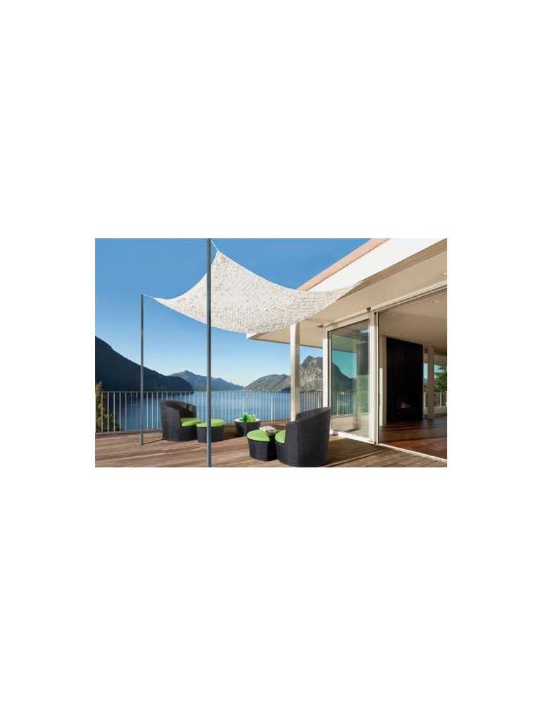 Malla sombreadora NORTENE blanca/gri 3x4 Sahara