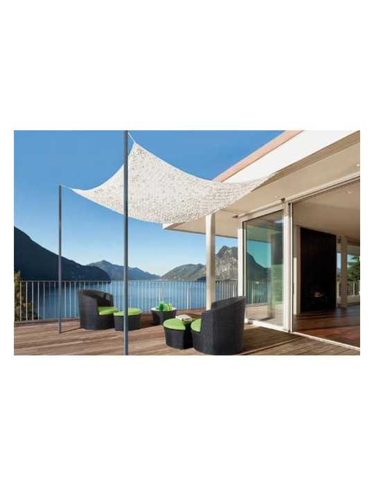 Malla sombreadora NORTENE blanca/gri 3x4 Sahara