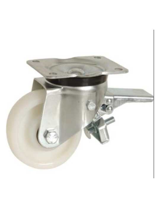 Rueda con soporte TECHNICAL aro nylon 200mm placa freno