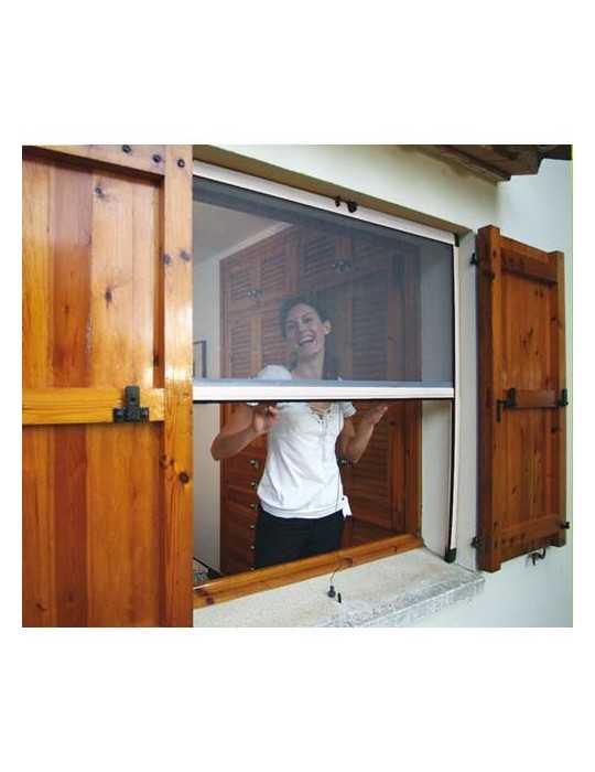 Kit mosquitera HEYAC enrollable vertical 100x170 blanca
