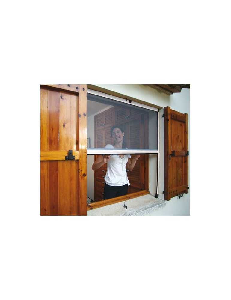 Kit mosquitera HEYAC enrollable vertical 120x170 blanca