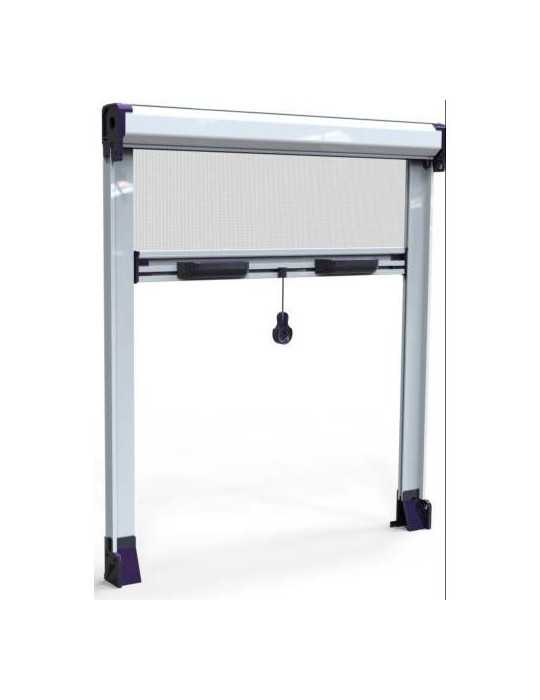 Kit mosquitera HEYAC enrollable vertical 130x150 blanca