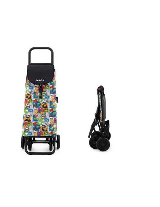 Carro compra GARMOL G4P tbo estampado 55l. plegable
