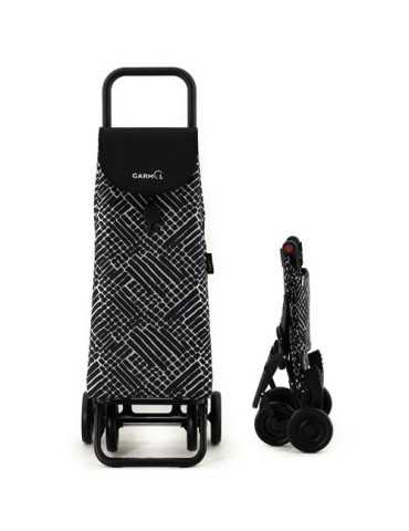 Carro compra GARMOL G4P block negro 55l. plegable