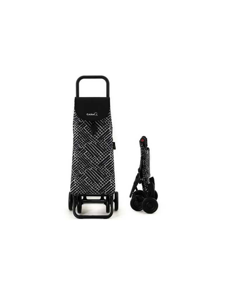 Carro compra GARMOL G4P block negro 55l. plegable