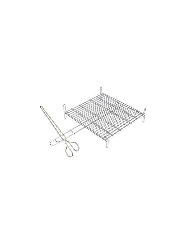 Parrila doble SAUVIC inox. 18/8 25x30cm. 2679