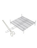 Parrila doble SAUVIC inox. 18/8 25x30cm. 2679
