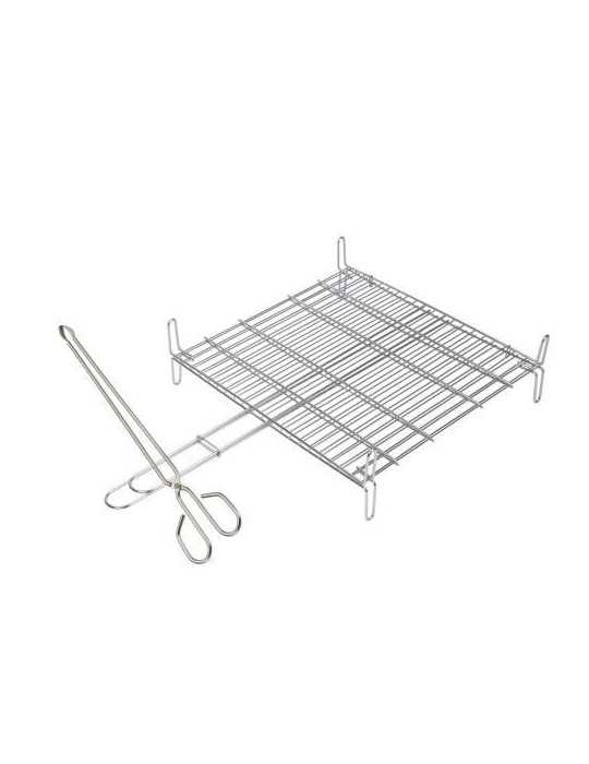 Parrila doble SAUVIC inox. 18/8 30x35cm. 2680