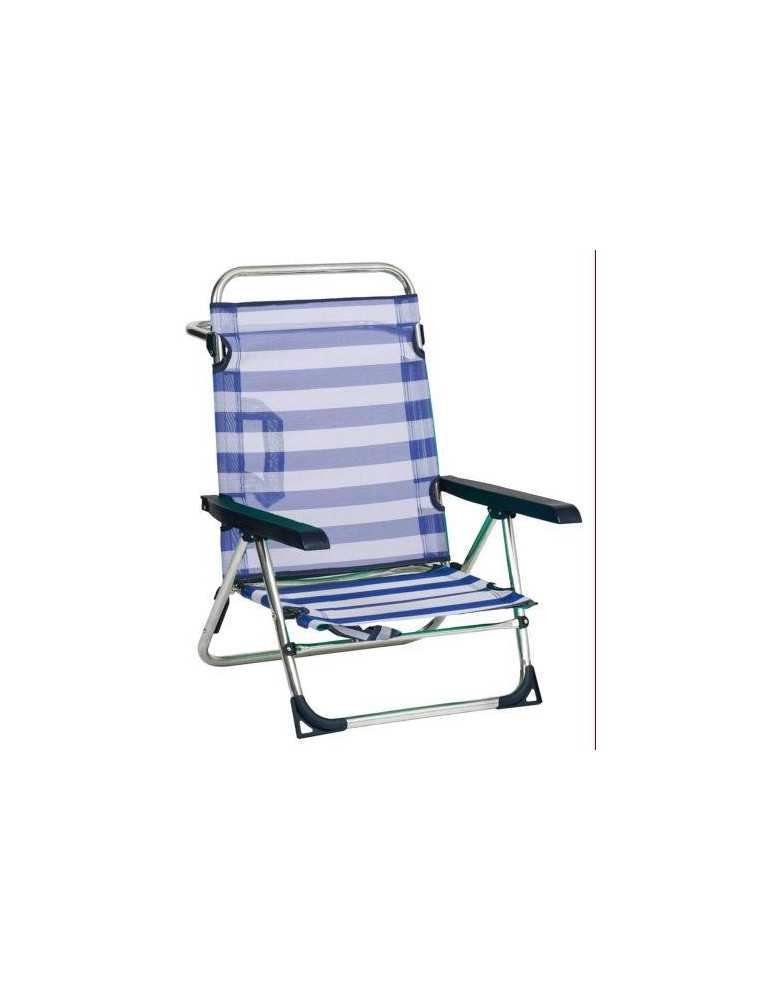 Silla playa ALCO Fibreline con asa aluminio 606ALF-56