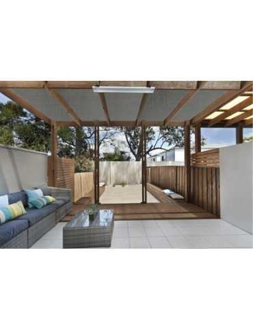 Malla ocultación FUN&GO sombra premium antracita 3x3m