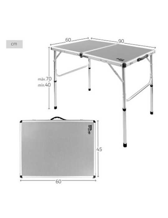 Mesa Camping ACTIVE plegable 90x60x70cm
