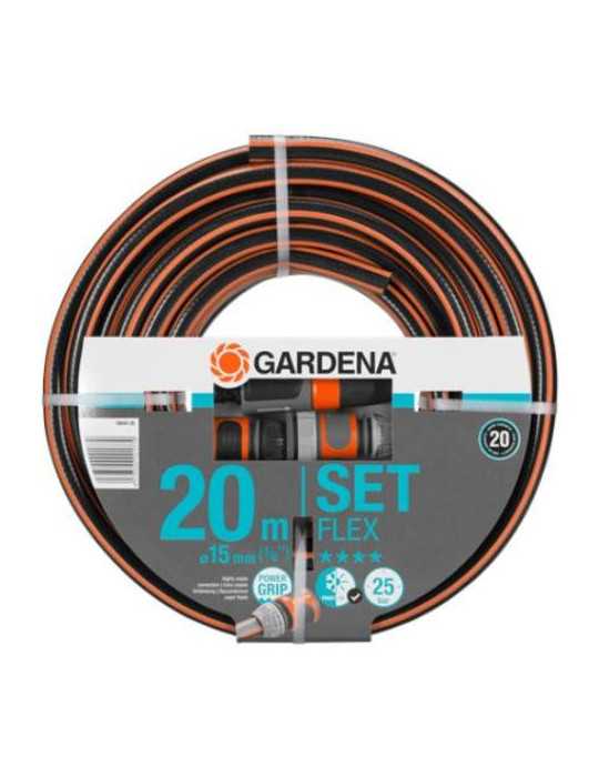 Manguera GARDENA Flex 15 milimetros 20 metros+accesorios